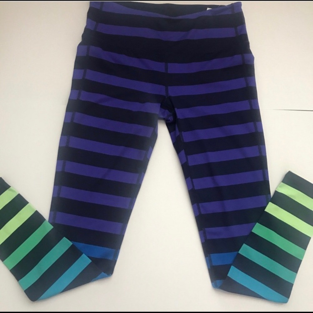 NWOT Athleta Striped Tights